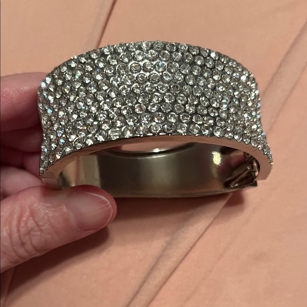 Elegant Silver Crystal Bracelet